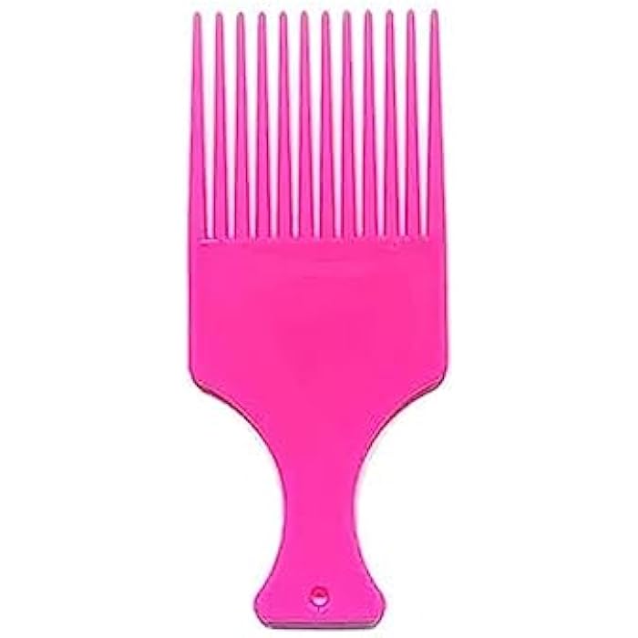 Afro Hair Comb, Standard Distance Hair Catcher, Suitable for All Hair Types (Mixed Color 3 Pieces) - Image 2